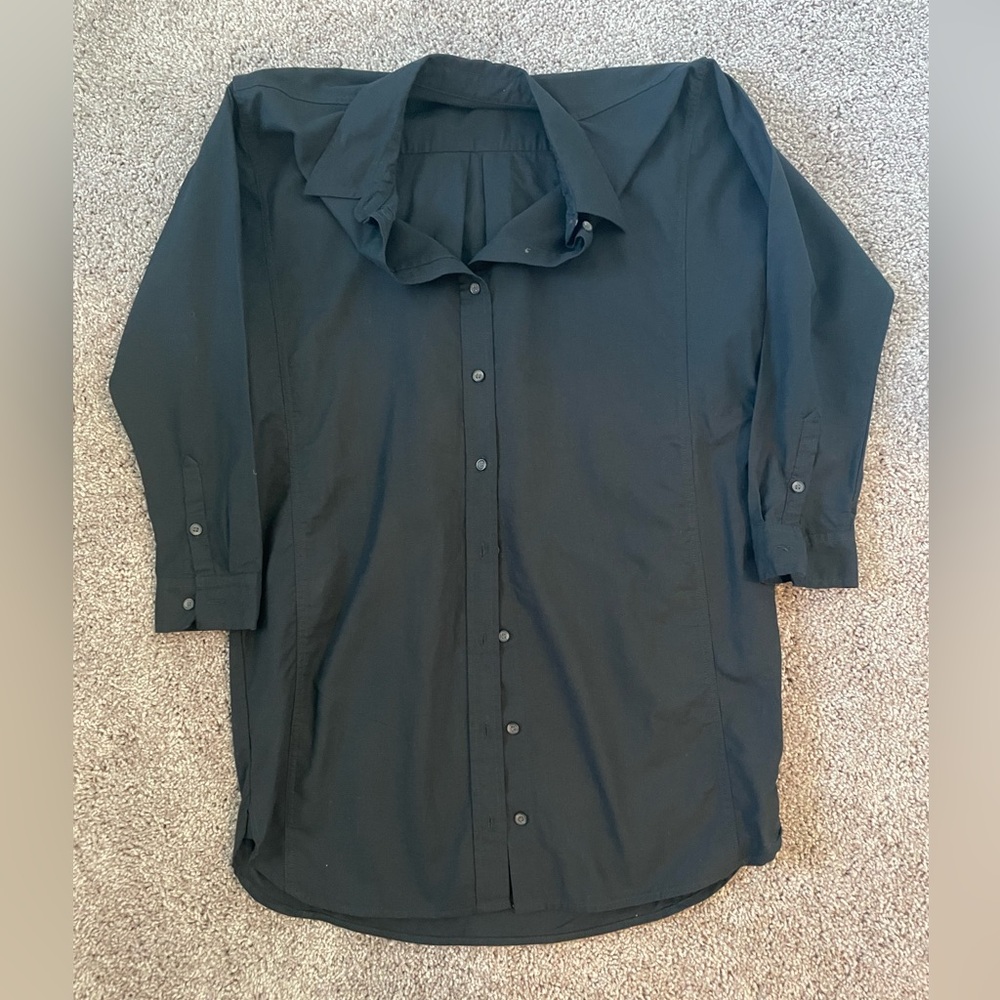 NWOT! Women’s Black Button-Up Shirt Dress